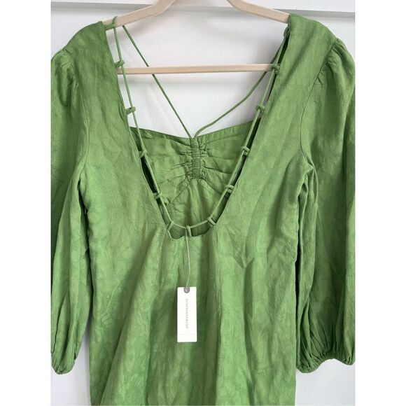 NWT Anthropologie Maeve Low-Back Midi Dress $160, Sz 2 - Picture 5 of 13